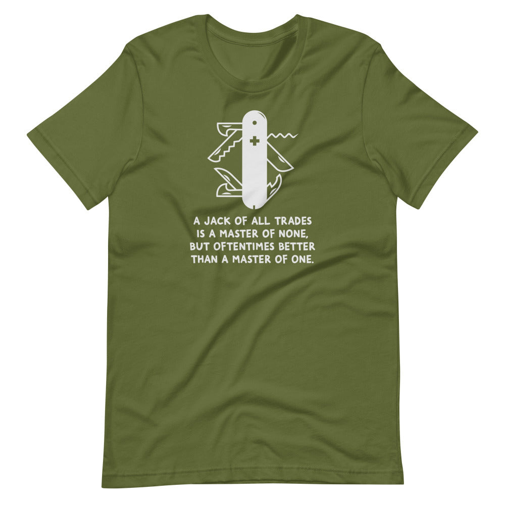 Jack Of All Trades TShirt - Olive Color - https://ascensionemporium.net